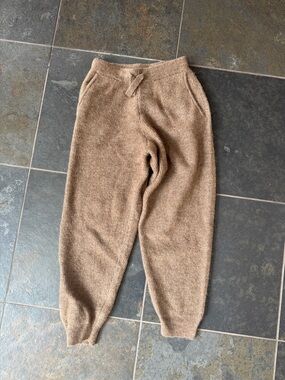 Zara Brown Knit Jogger Pants